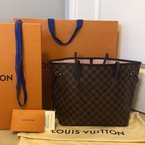 Louis Vuitton Neverfull MM Damier Ebene & Rose